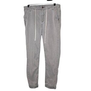 Paige Womens  Christy Gray Jogger Pants Elastic Waist & Drawstring ‎ Size 29